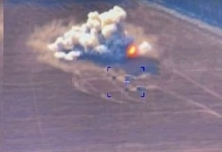 Rússia divulga imagens de ataque contra armamentos da Ucrânia; assista