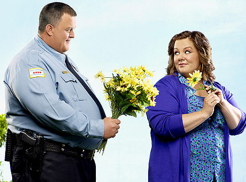 MIKE & MOLLY is a comedy from Chuck Lorre ("Two and a Half Men," "The Big Bang Theory") about a working class Chicago couple who find love at an Overeaters Anonymous meeting. Billy Gardell plays Mike Biggs, a cop, and Melissa McCarthy portrays fourth-grade teacher Molly Flynn. MIKE & MOLLY will premiere this Fall, Mondays (9:30-10:00 PM ET/PT) on the CBS Television Network. Photo: Art Streiber/CBS ©2010 CBS Broadcasting inc. All rights reserved.   Original Filename: mike.jpg