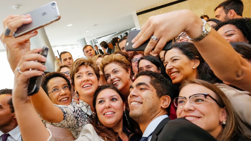 Brasília - DF, 07/01/2016. Presidenta Dilma Rousseff durante café da manhã com jornalistas-setoristas do Palácio do Planalto. Foto: Ichiro Guerra/PR